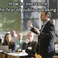 How to overcome the fear of public speaking?